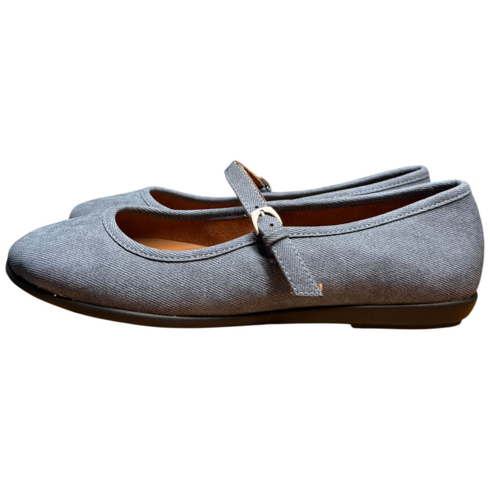 AEROSOLES Baylee Women's 9.5 Denim Mary Jane Flats Comfort